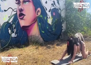 Primal sex session with a red lingerie Latina